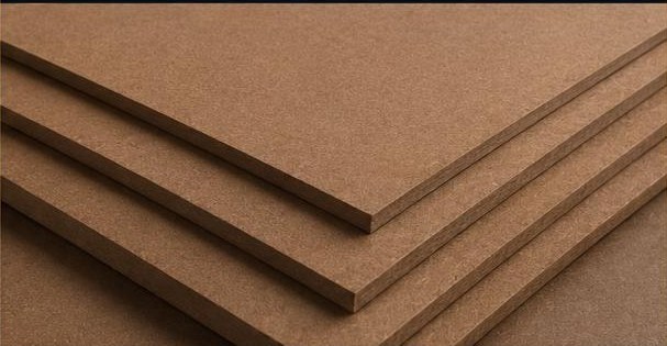 Stacked hardboard panels